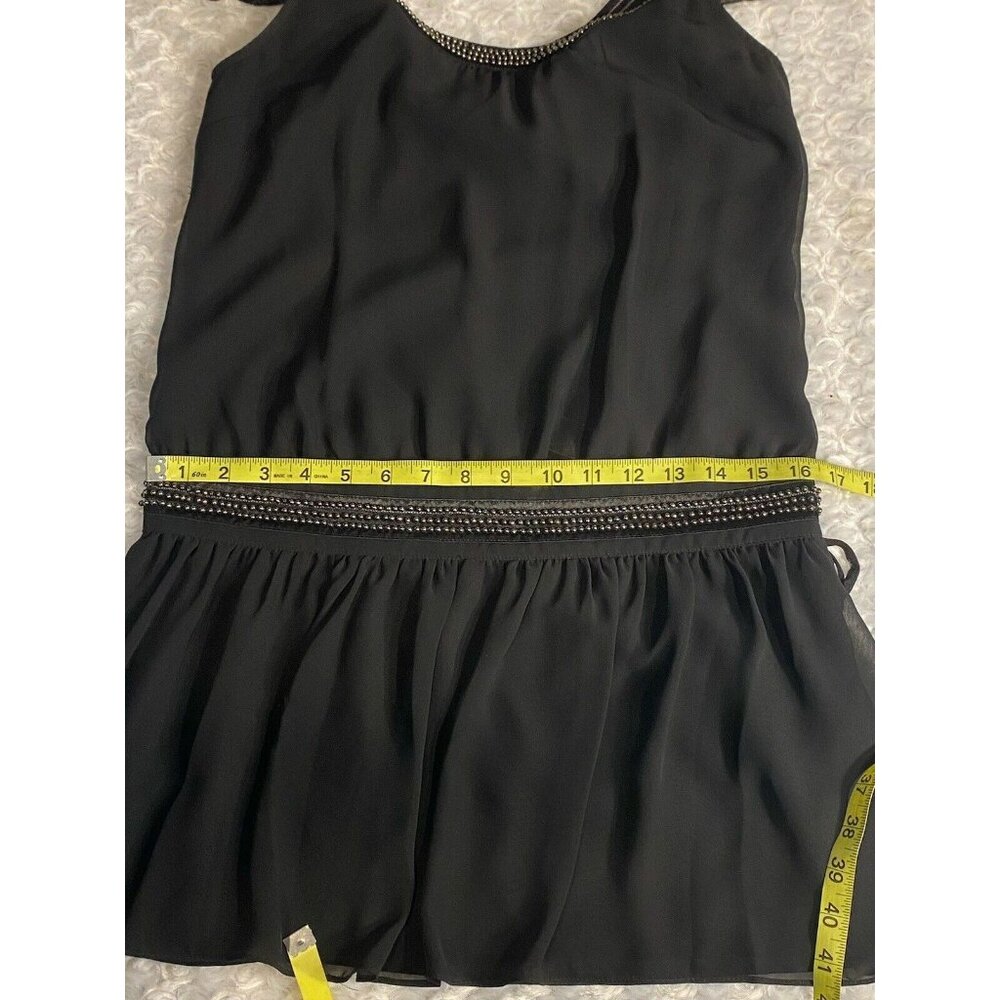 Guess Beaded Dressy Tank Beaded Size 3 Jet Black - Picture 9 of 13
